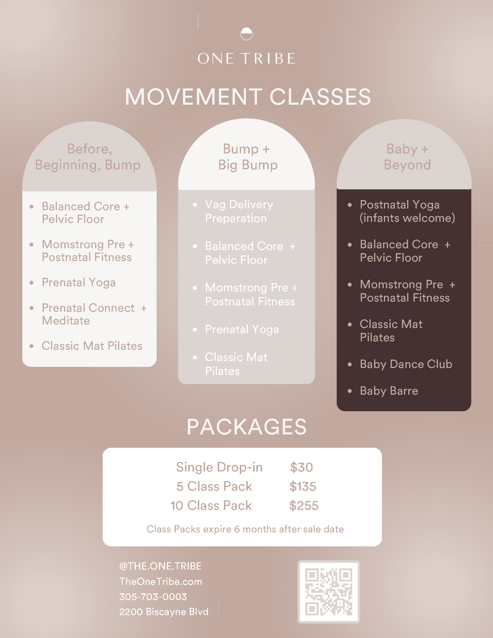 One Tribe Pricing, page 1